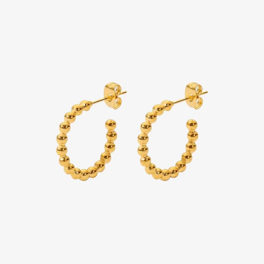Atolea Jewelry Yucatan Hoop Earrings - Sterling Silver Dangle Hoops for Women