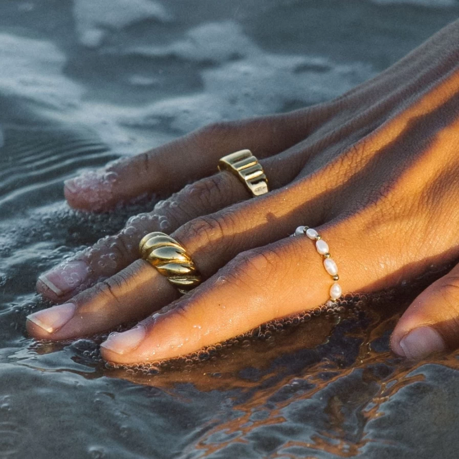 Atolea Jewelry Isle Ring - Unique Handmade Coastal Inspired Ring for Women