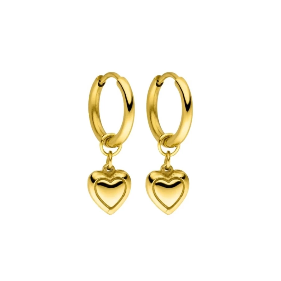 Atolea Jewelry Heart Earrings - Dainty Gold & Silver Stud Hoop Earrings for Women