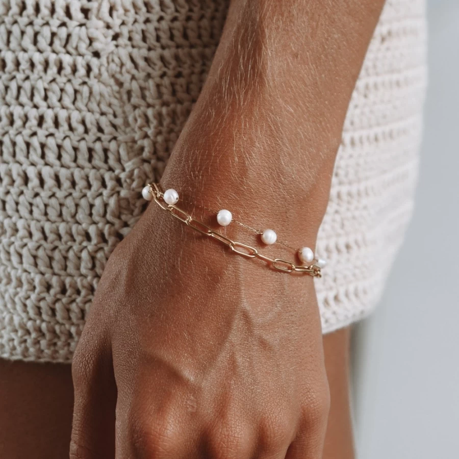Atolea Jewelry Positano Freshwater Pearl Bracelet for Women – Elegant & Timeless Gift