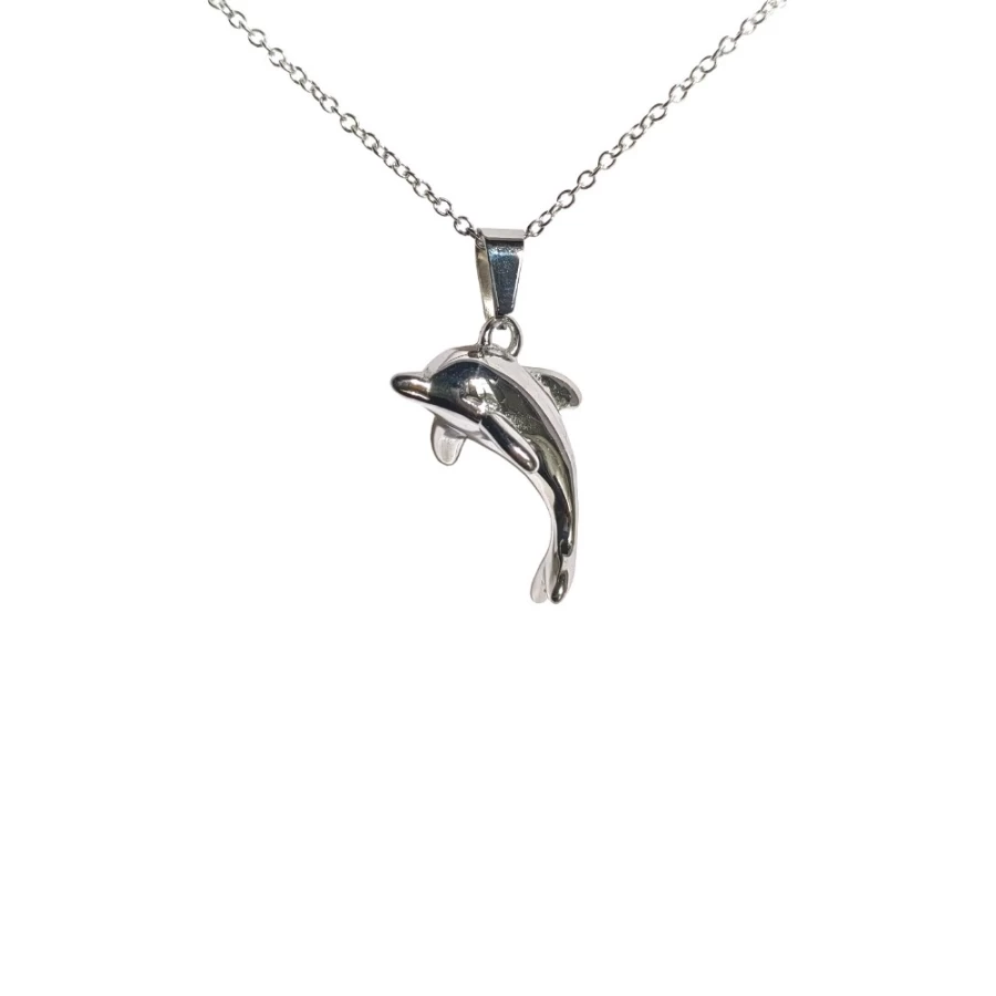 Atolea Jewelry Dolphin Pendant Necklace - Sterling Silver Ocean Inspired Marine Life Jewelry Gift