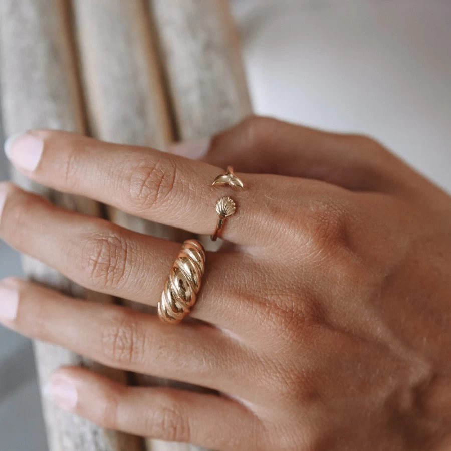 Atolea Jewelry Island Ring - Handmade Coastal Inspired Beach Ring for Women