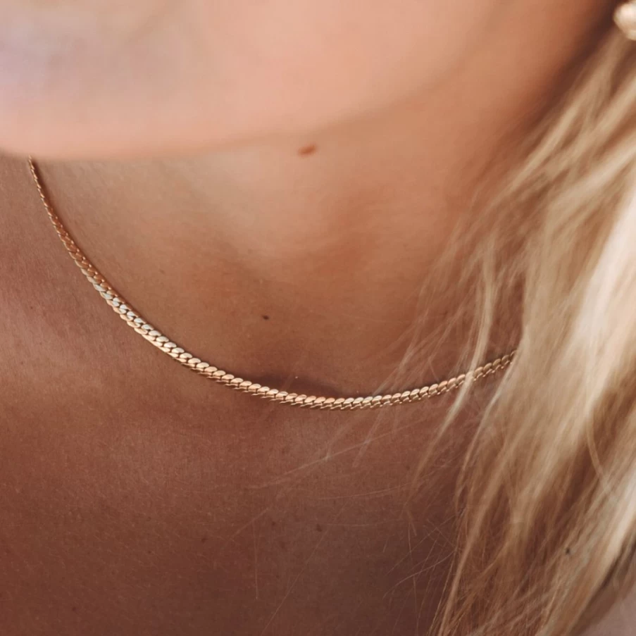 Atolea Jewelry Isle Classy Chain - Elegant Gold Necklace for Women