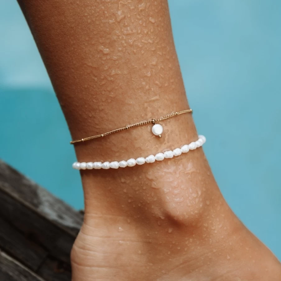 Atolea Jewelry Fiji Anklet - Handmade Beach Anklet Bracelet for Women
