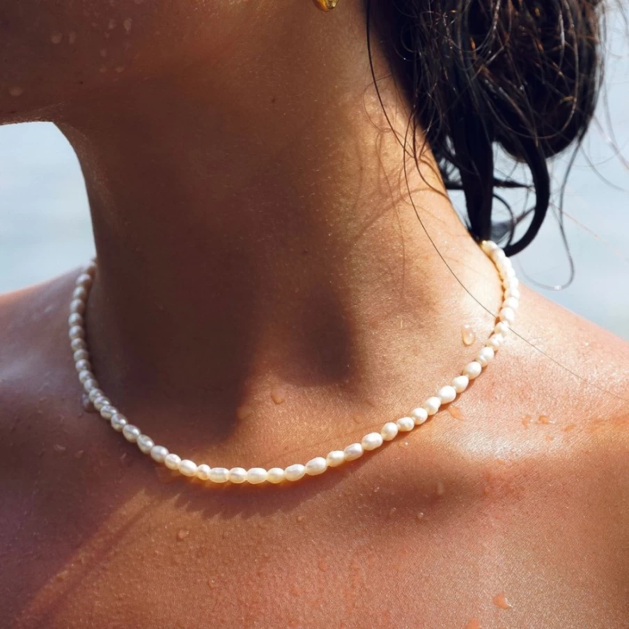 Atolea Jewelry Freshwater Pearl Choker Necklace – Elegant & Timeless Women’s Jewelry