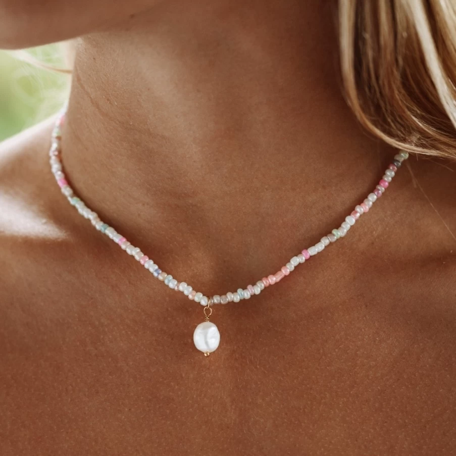 Atolea Jewelry Paraiso Summer Necklace – Tropical Beach Pendant for Women