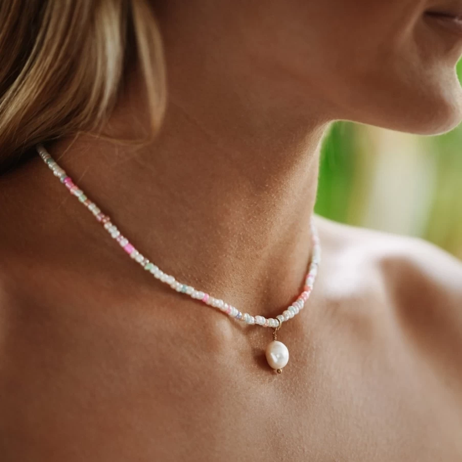Atolea Jewelry Paraiso Summer Necklace – Tropical Beach Pendant for Women