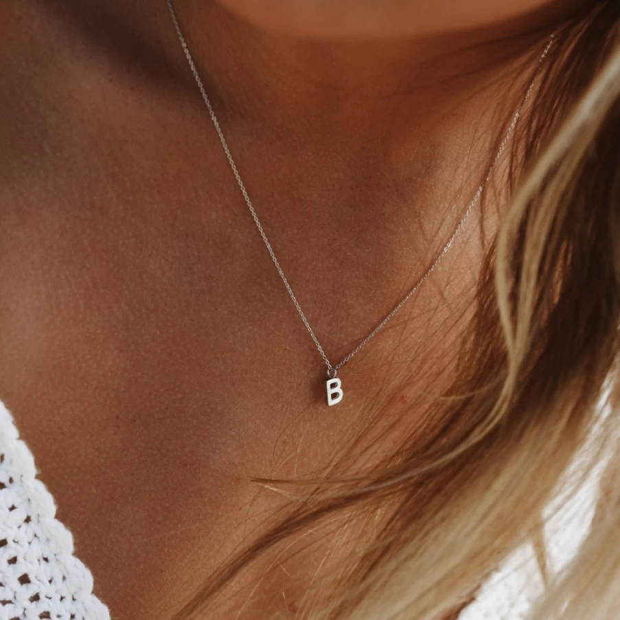 Atolea Jewelry Initial Necklace - Personalized Custom Letter Pendant for Women & Men